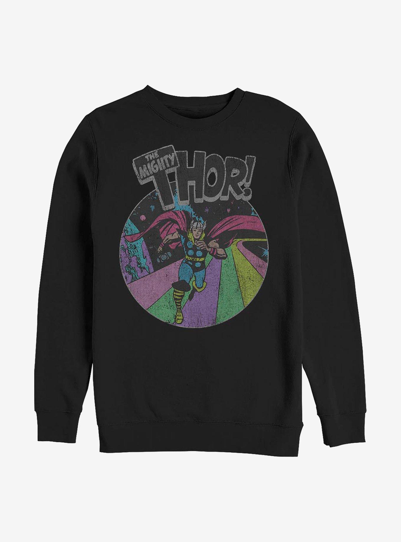 Marvel Thor Grunge Thor Sweatshirt, BLACK, hi-res