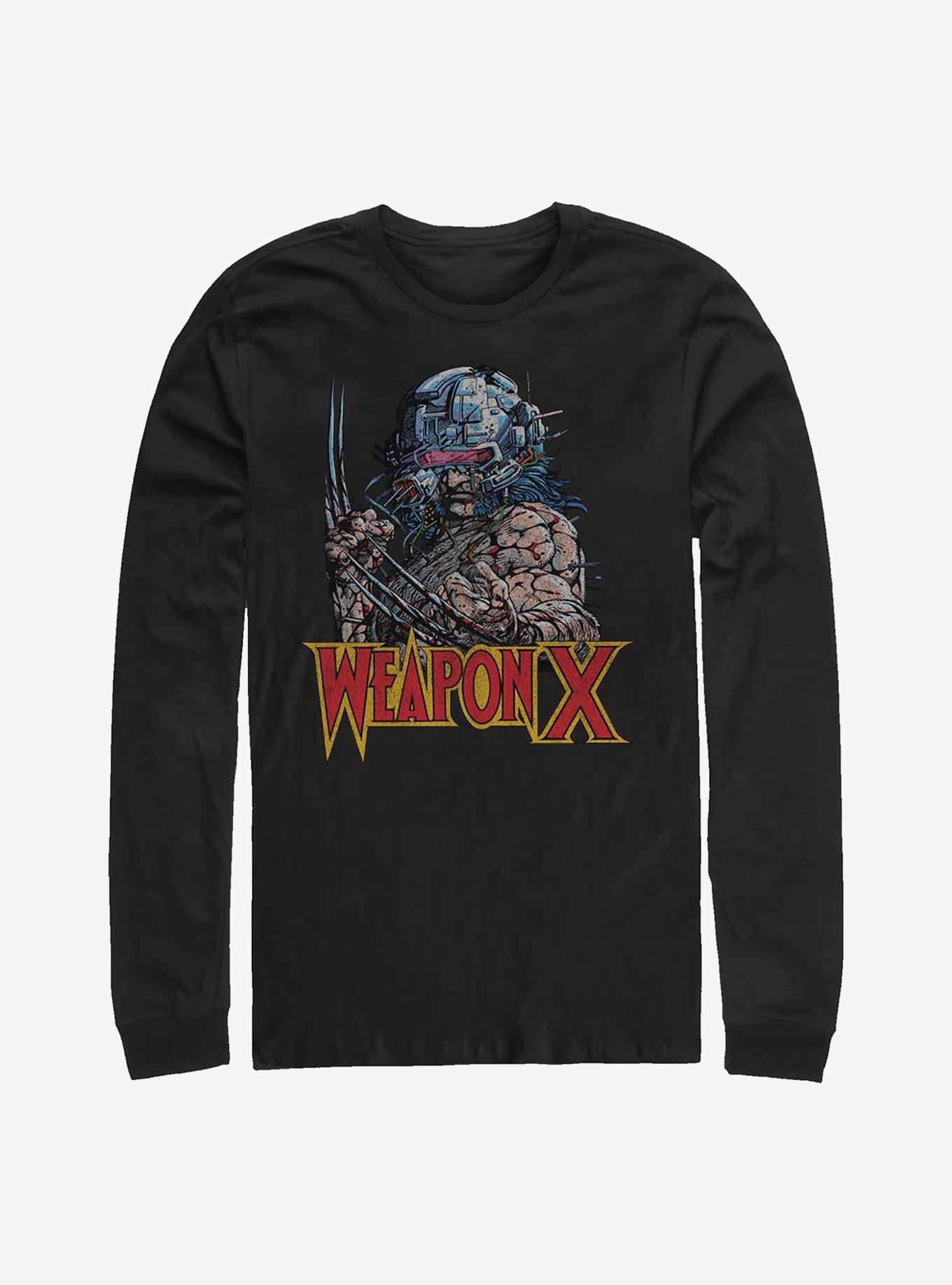 Marvel Wolverine Weapon X Long-Sleeve T-Shirt, BLACK, hi-res