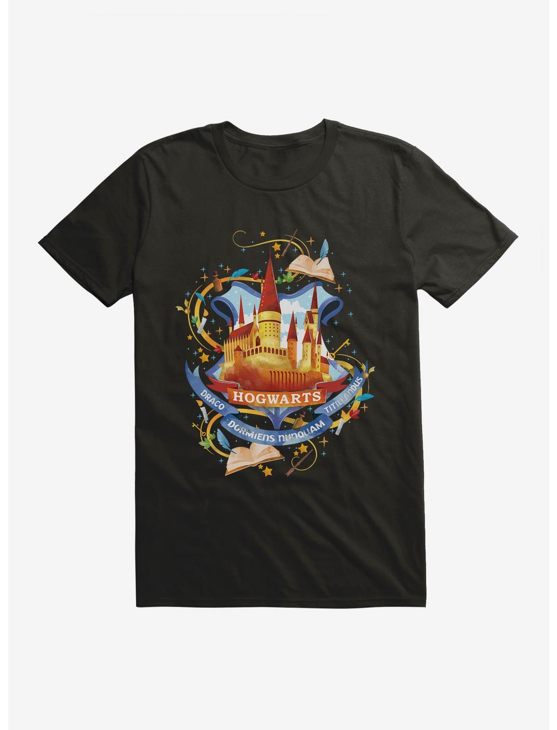 Harry Potter Hogwarts School Graphic T-Shirt, BLACK, hi-res