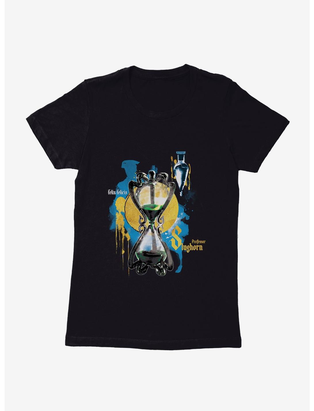 Harry Potter Professor Slughorn Paint Splatter Womens T-Shirt, BLACK, hi-res