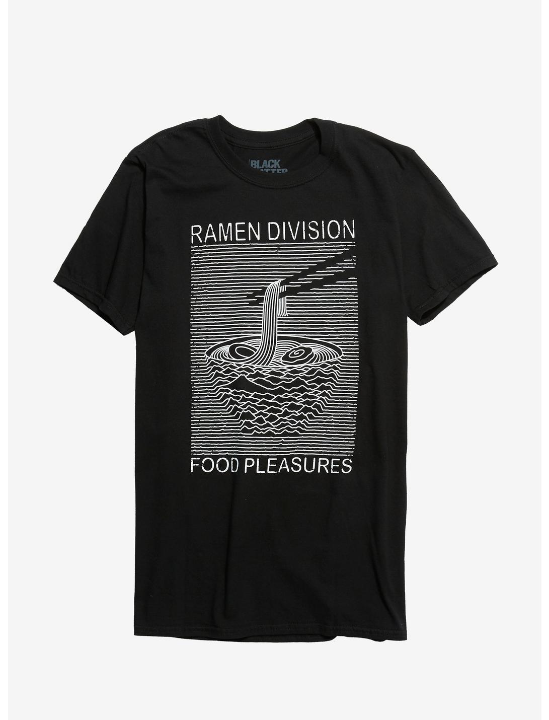 Ramen Division Food Pleasures T-Shirt, BLACK, hi-res