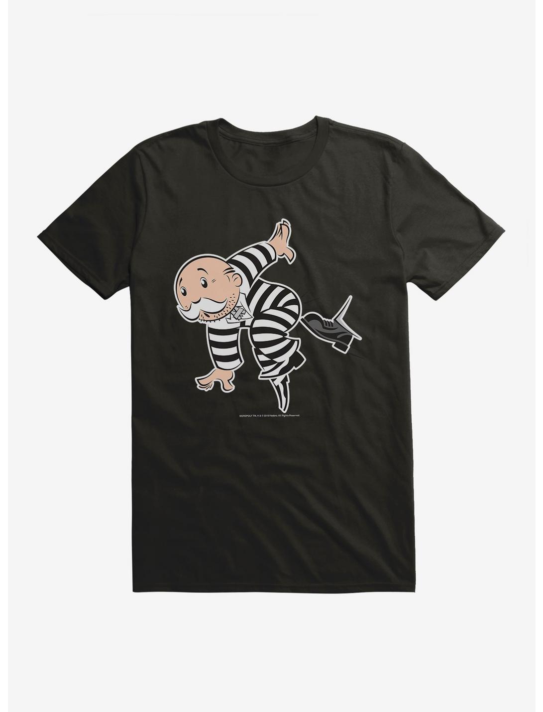Monopoly Mr. Monopoly Jail Stripes T-Shirt, BLACK, hi-res