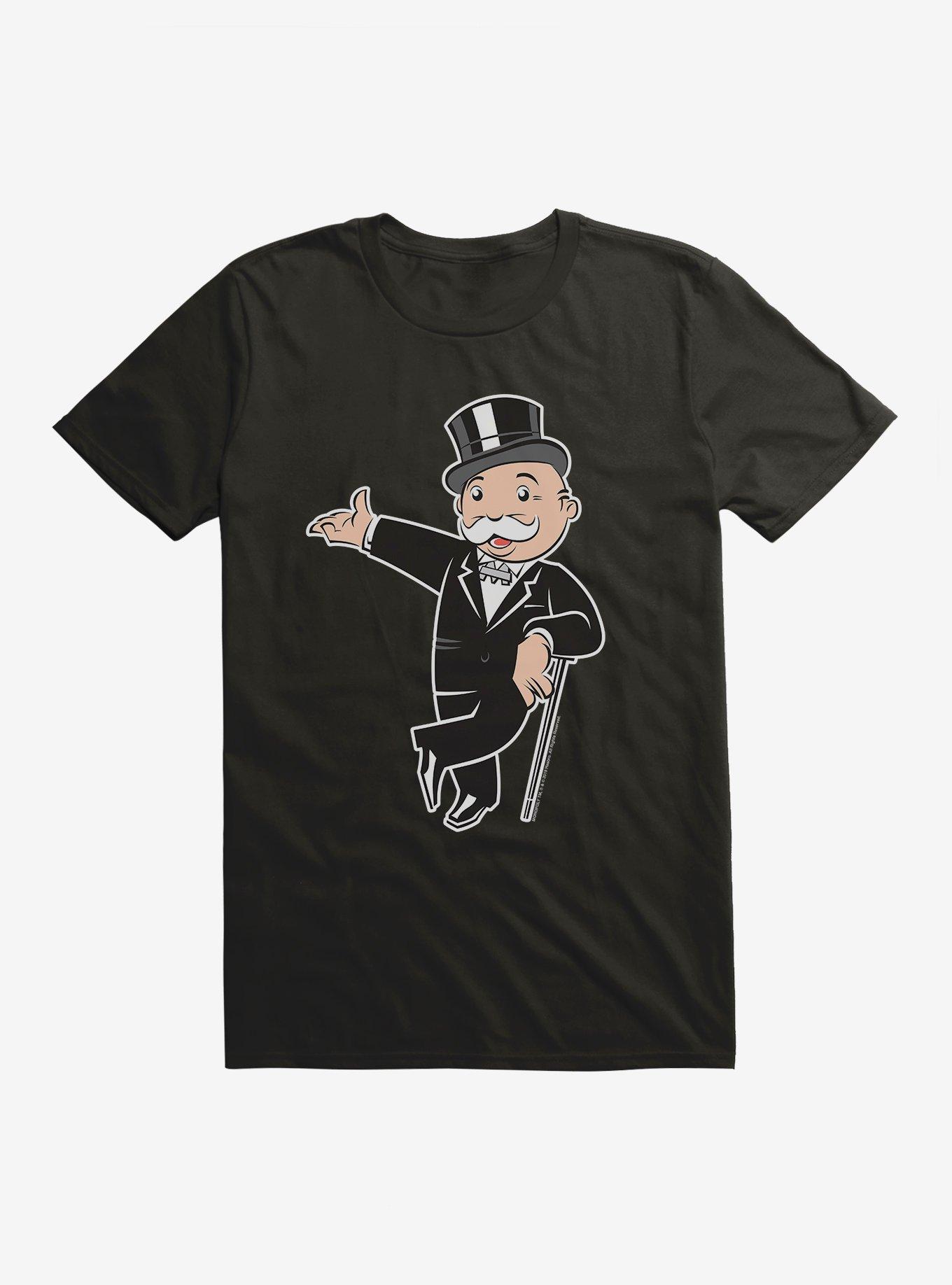 Monopoly Right This Way Mr. Monopoly T-Shirt, BLACK, hi-res
