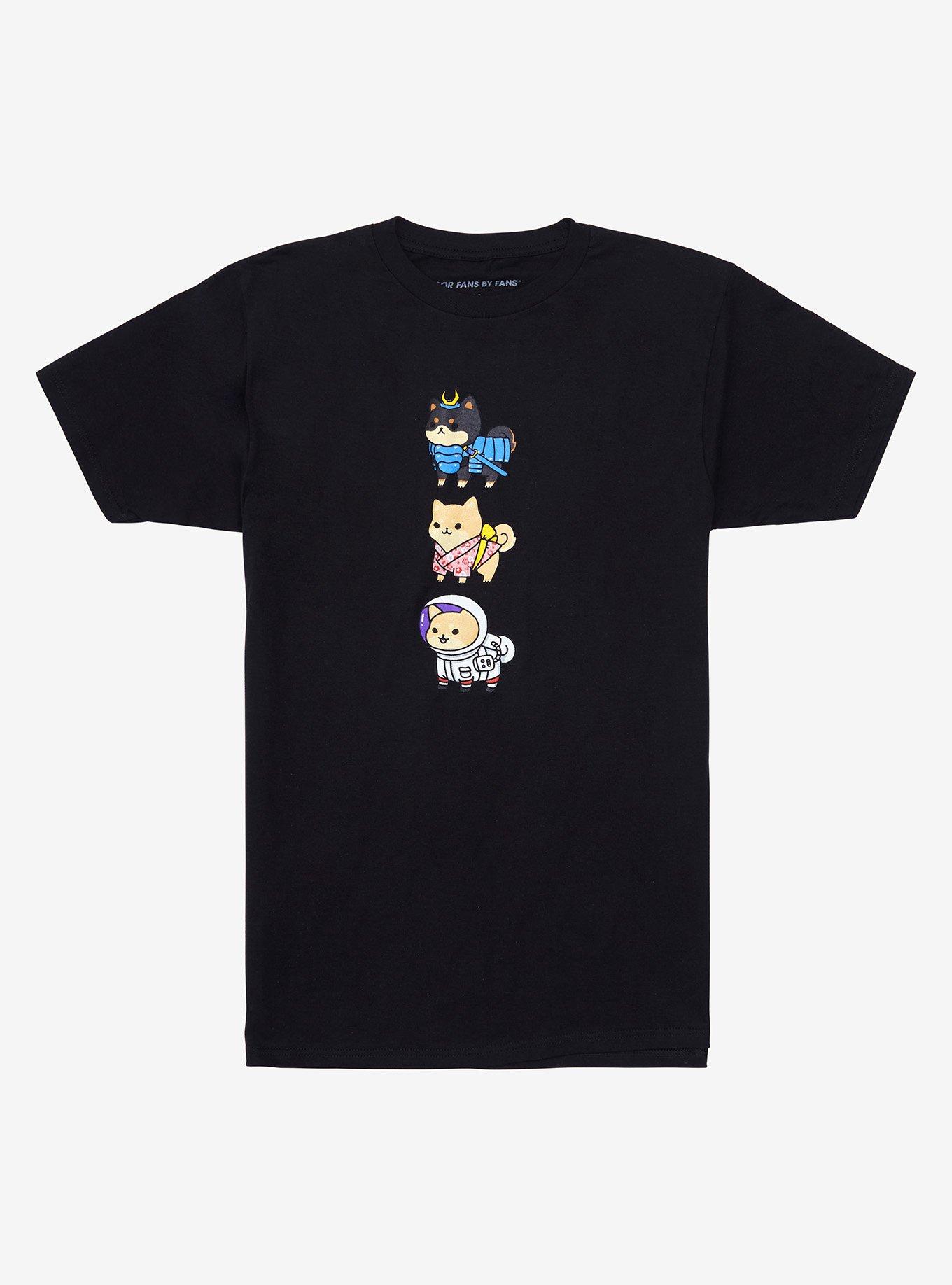 Shiba Costumes T-Shirt By Pikarar, BLACK, hi-res