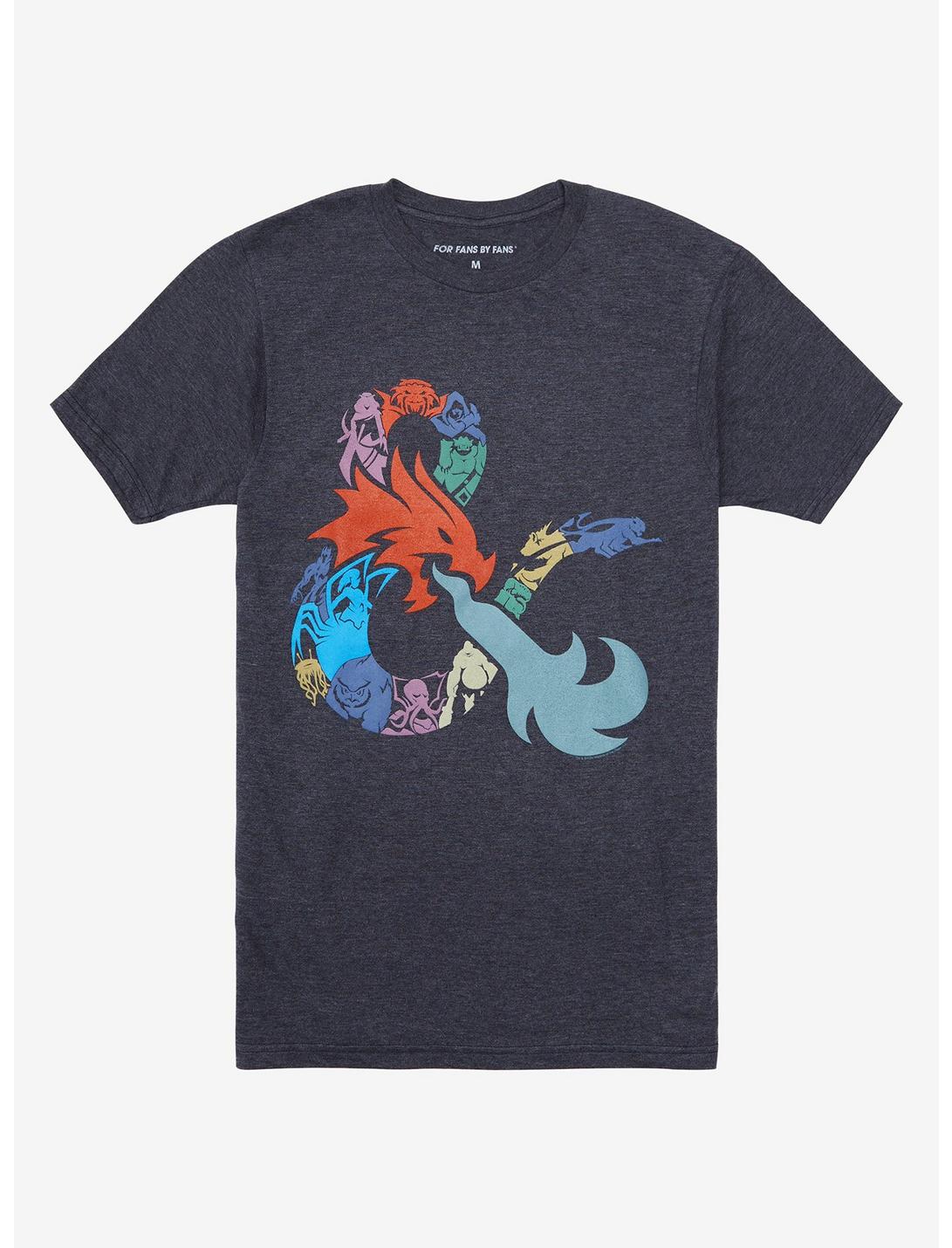 Dungeons & Dragons Logo T-Shirt, HEATHER GREY, hi-res