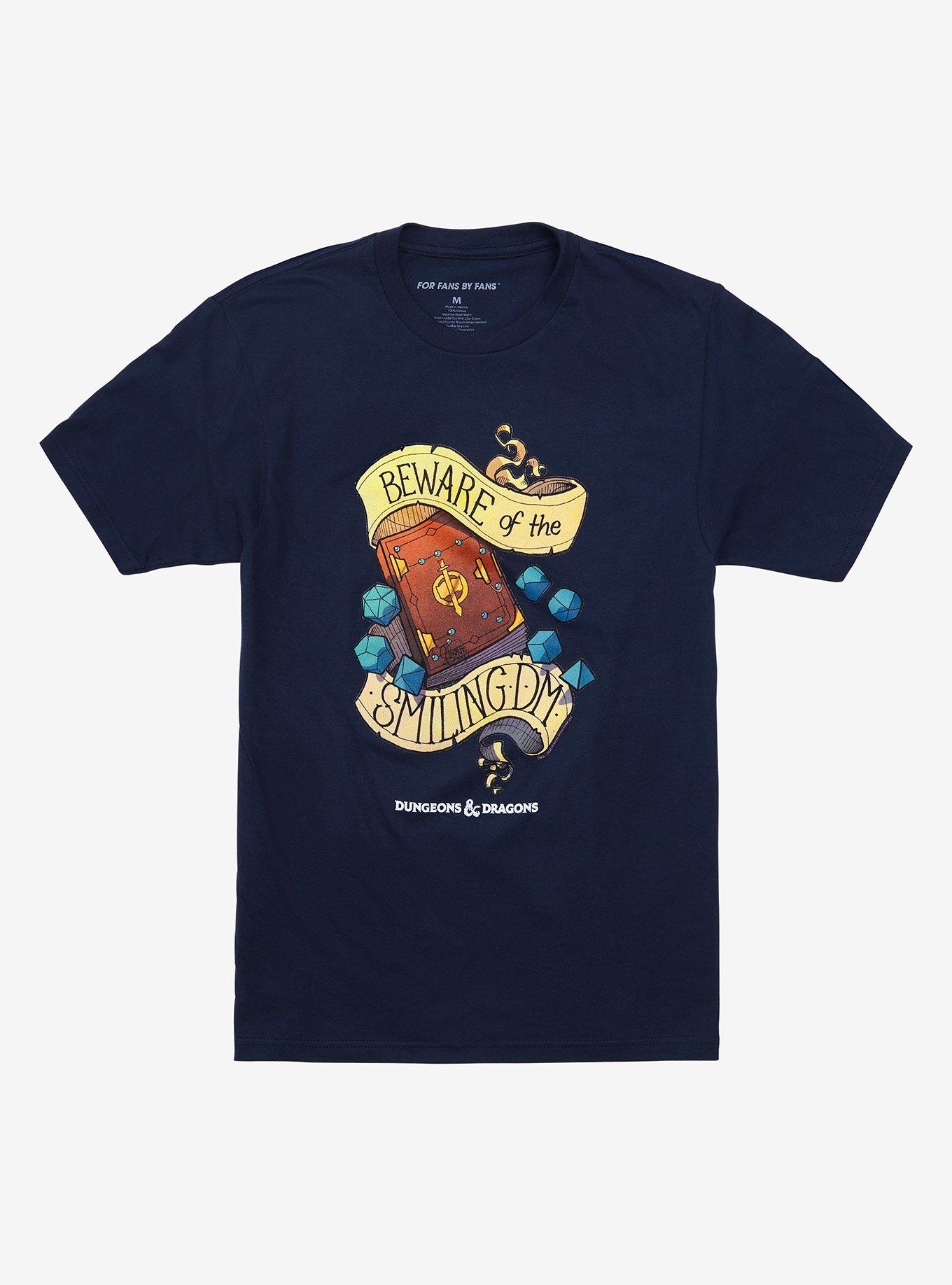 Dungeons & Dragons Beware The Smiling DM Banner T-Shirt, NAVY, hi-res