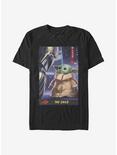 Extra Soft Star Wars The Mandalorian The Child Little Trading Card T-Shirt, BLACK, hi-res