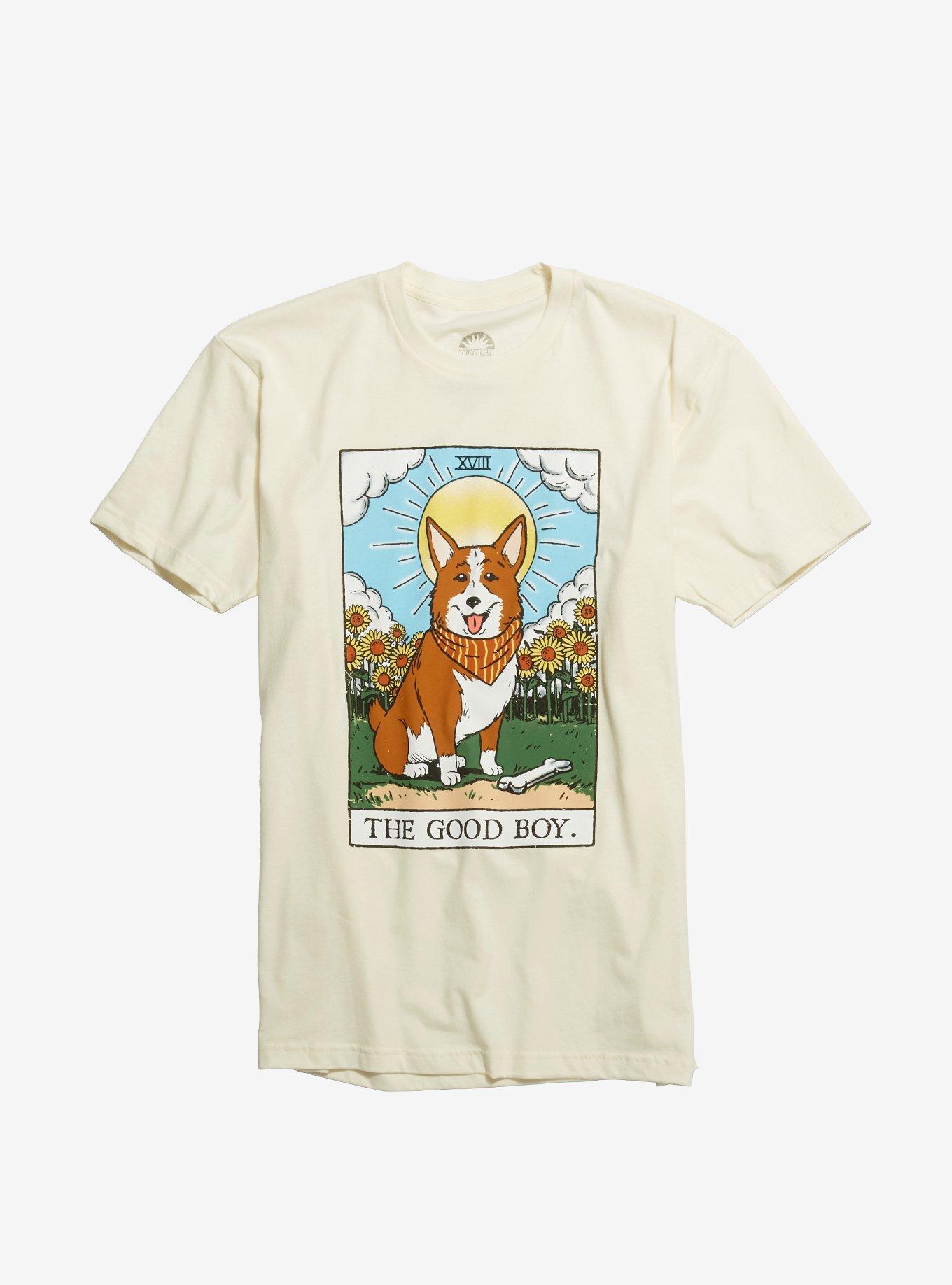 Corgi Good Boy Tarot Card T-Shirt, , hi-res