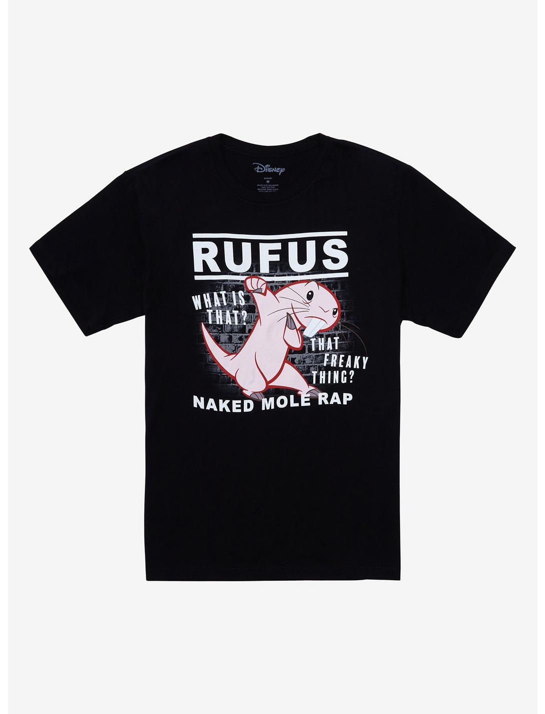 Disney Kim Possible Rufus Naked Mole Rap T-Shirt - BoxLunch Exclusive, BLACK, hi-res