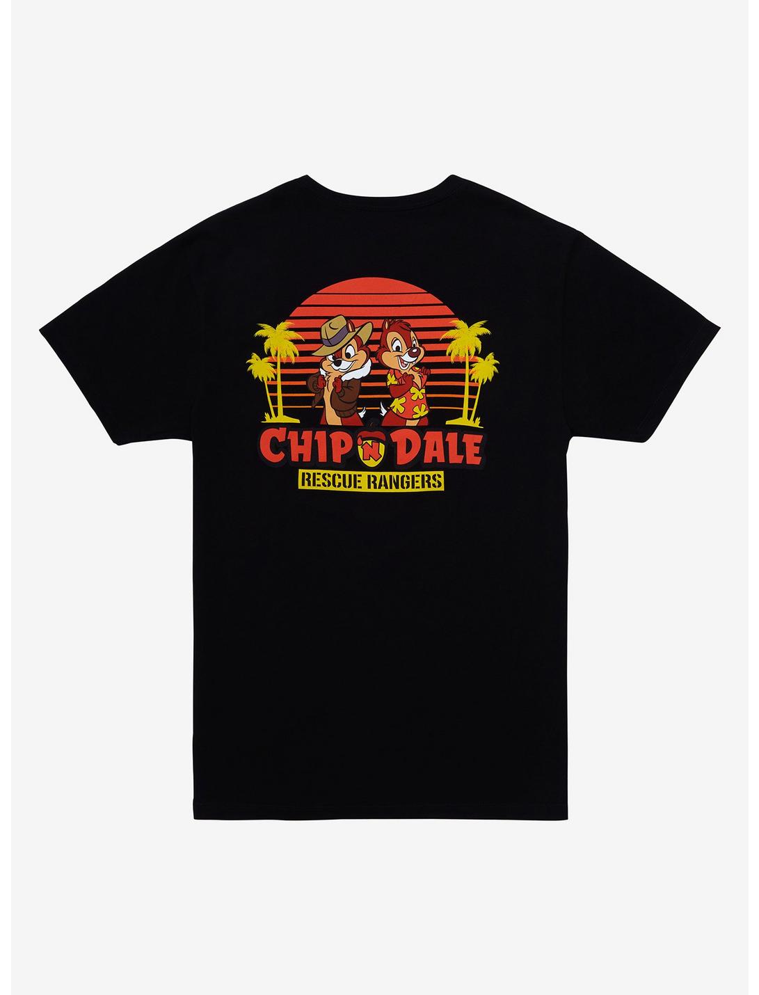 Disney Chip 'n Dale Rescue Rangers Sunset T-Shirt - BoxLunch Exclusive, BLACK, hi-res