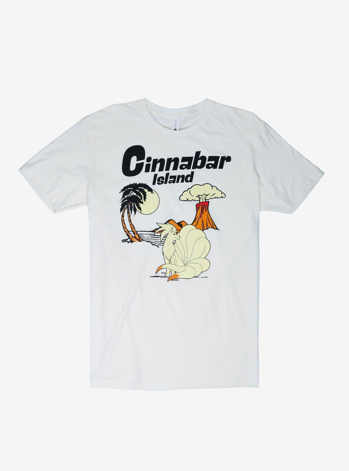 Pokémon Cinnabar Island T-Shirt - BoxLunch Exclusive, TAN/BEIGE, hi-res