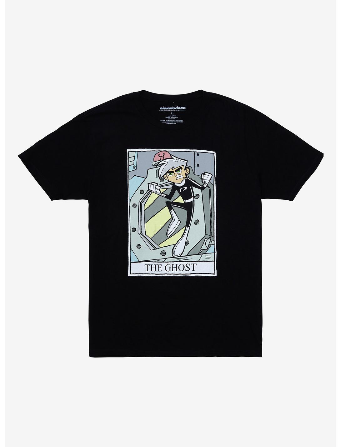 Danny Phantom The Ghost Tarot Card T-Shirt - BoxLunch Exclusive, BLACK, hi-res