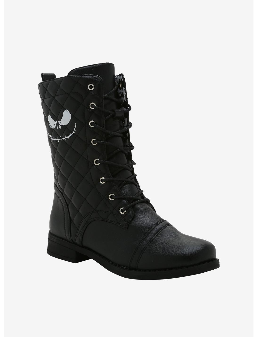 The Nightmare Before Christmas Jack Quilted Combat Boots, MULTI, hi-res