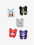 The Nightmare Before Christmas Chibi Characters Weekday No-Show Socks, , hi-res