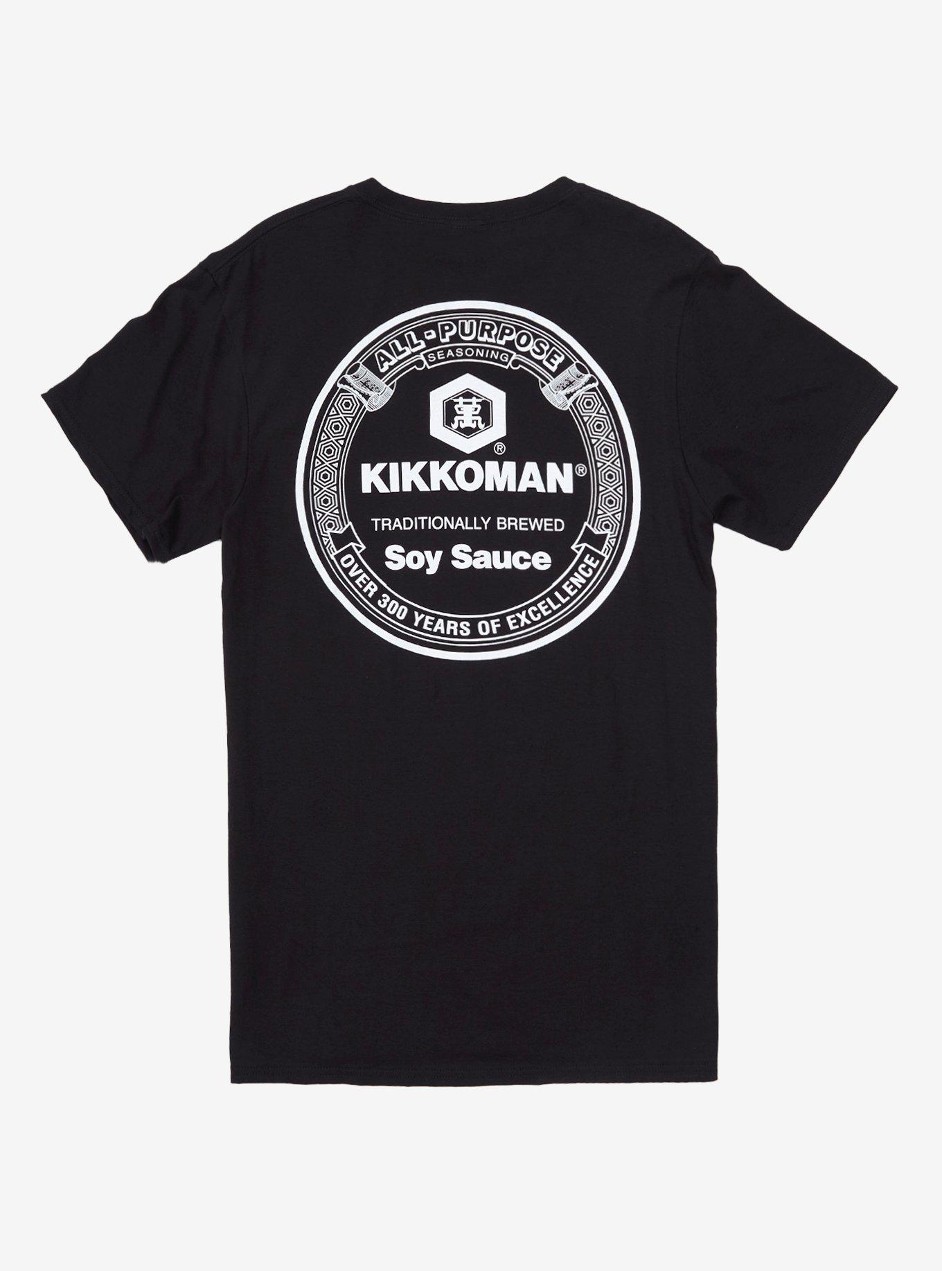 Kikkoman Soy Sauce Label T-Shirt, BLACK, hi-res