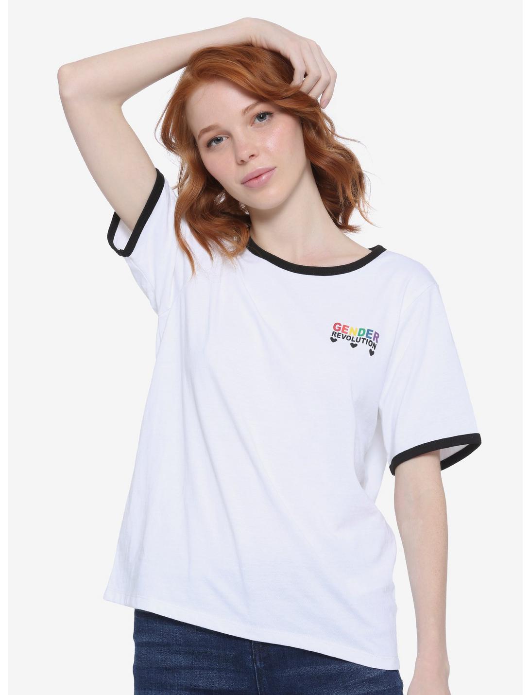 Daisy Street Gender Revolution Ringer T-Shirt, MULTI, hi-res