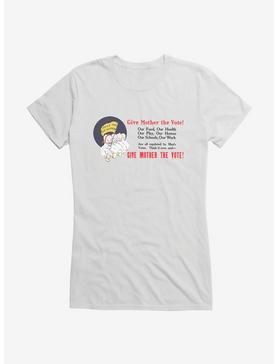 Kewpie Give Mother The Vote! Girls T-Shirt, WHITE, hi-res