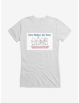 Kewpie Hands Up For Women's Votes! Girls T-Shirt, WHITE, hi-res