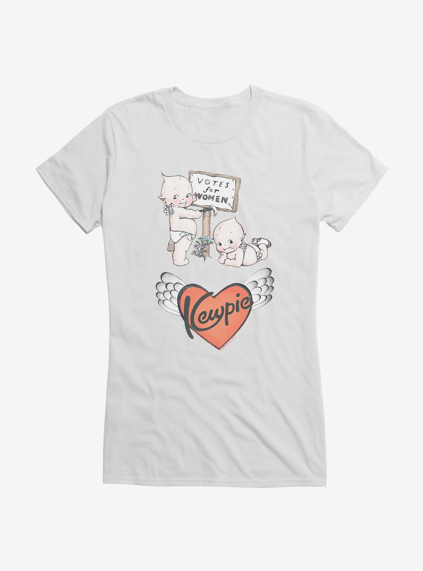 Kewpie Heart Logo Girls T-Shirt, WHITE, hi-res