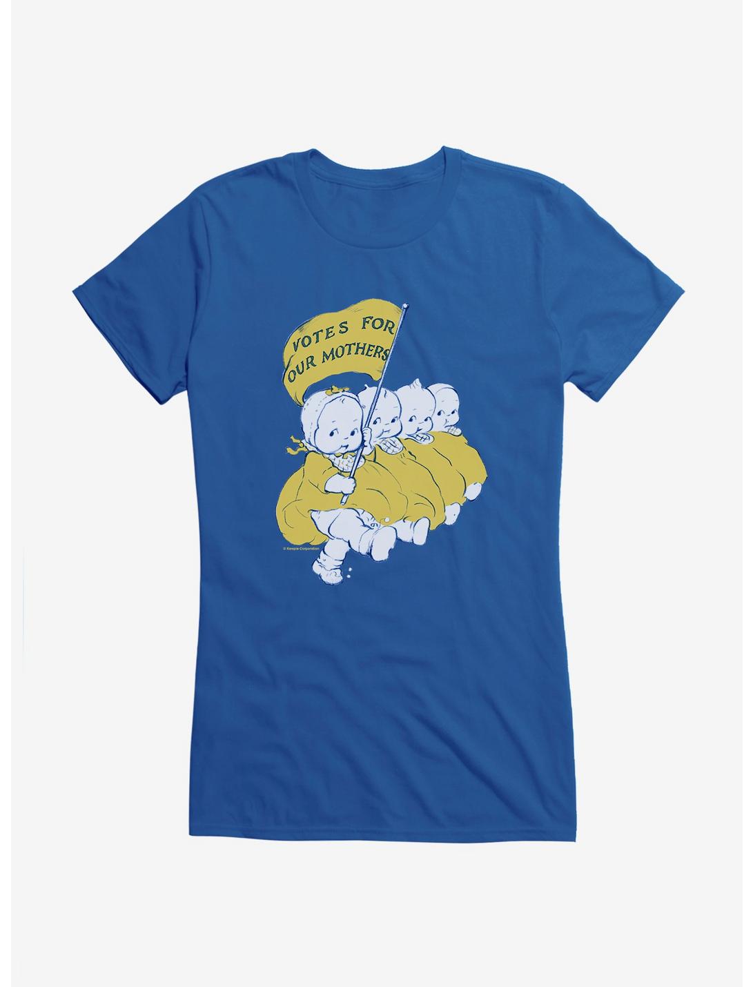 Kewpie Votes For Our Mother Banner Girls T-Shirt, ROYAL, hi-res