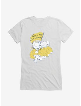 Kewpie Votes For Our Mother Banner Girls T-Shirt, WHITE, hi-res
