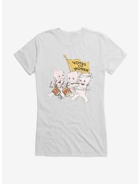 Kewpie Votes For Women Marching Band Girls T-Shirt, WHITE, hi-res