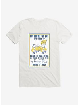Kewpie Give Mother The Vote Flyer T-Shirt, WHITE, hi-res