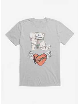 Kewpie Heart Logo T-Shirt, HEATHER GREY, hi-res