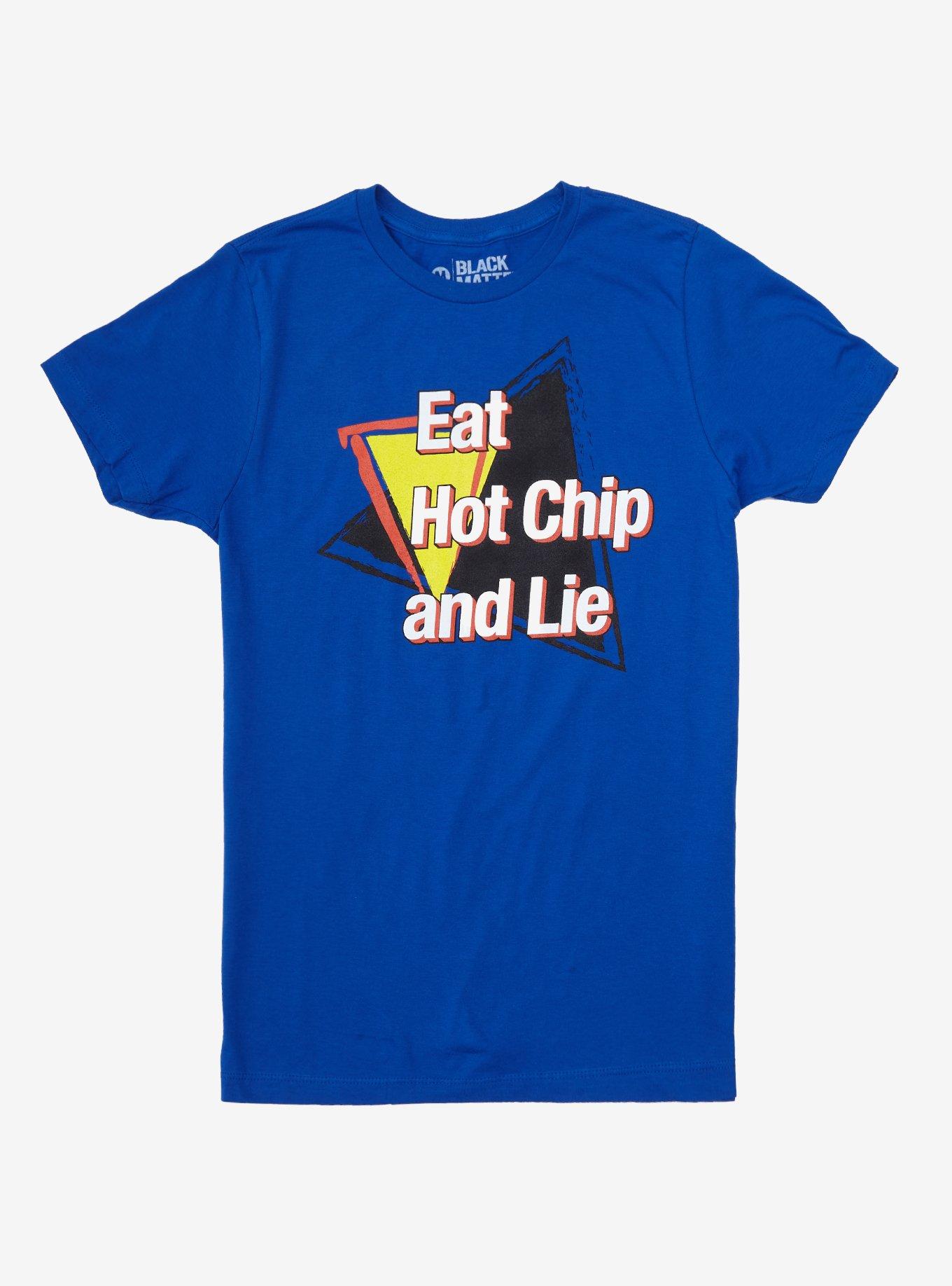 Eat Hot Chip And Lie T-Shirt, BLUE, hi-res
