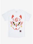 Kitsune Mask T-Shirt, WHITE, hi-res
