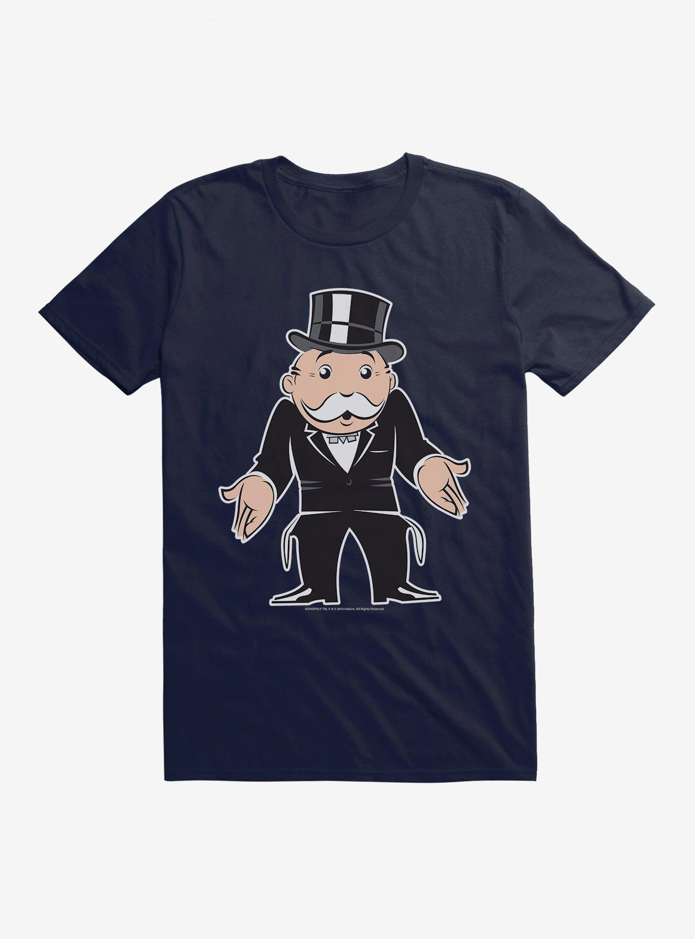 Monopoly Mr. Monopoly Empty Pockets T-Shirt, NAVY, hi-res