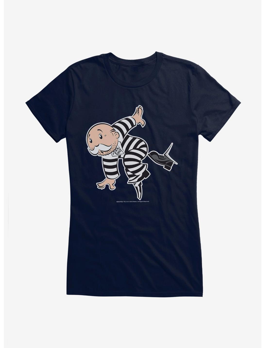 Monopoly Mr. Monopoly Jail Stripes Girls T-Shirt, , hi-res