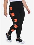Halloween Michael Myers Pumpkins Leggings Plus Size, BLACK, hi-res