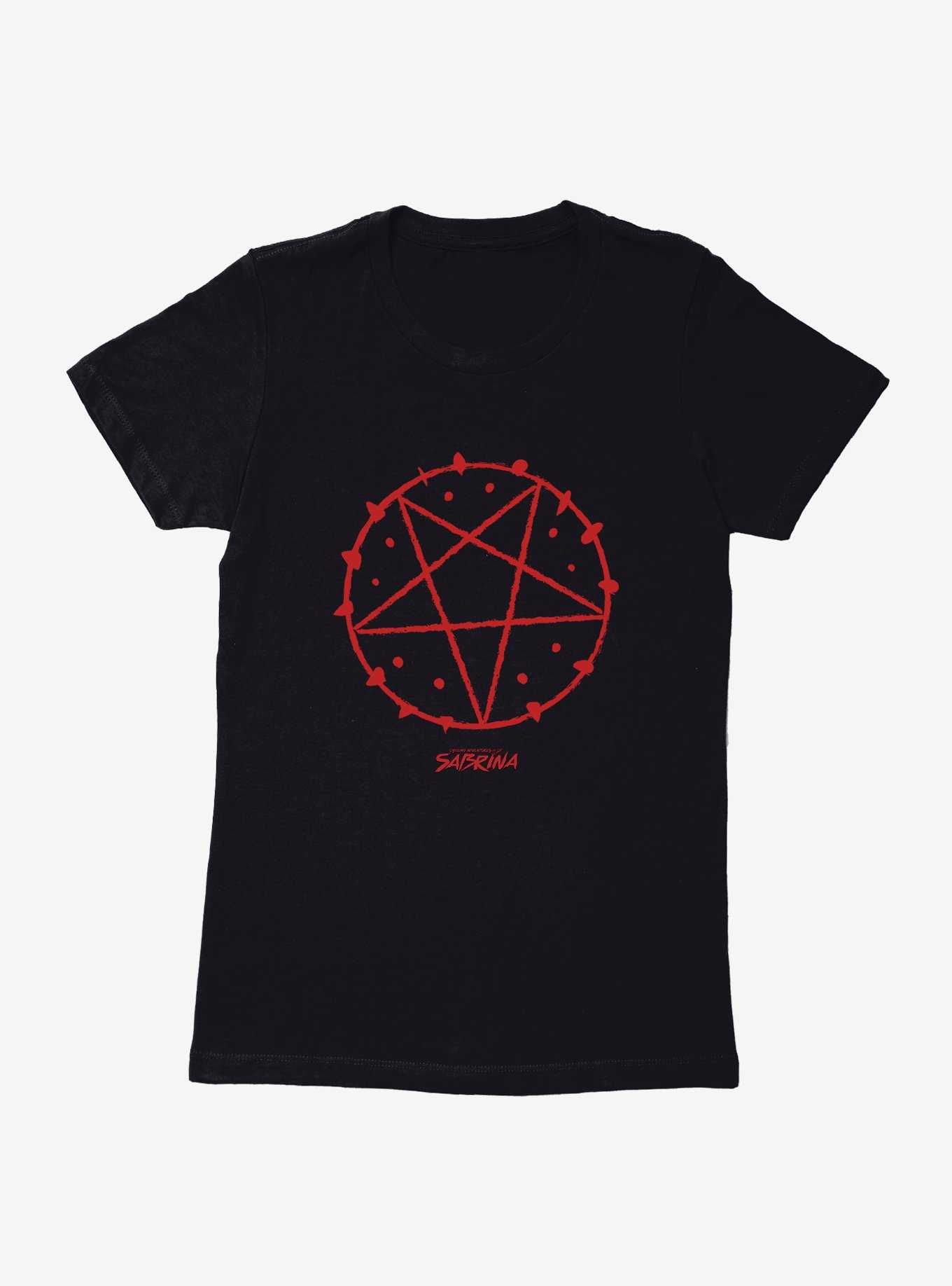 Chilling Adventures Of Sabrina Red Pentagram Womens T-Shirt, , hi-res