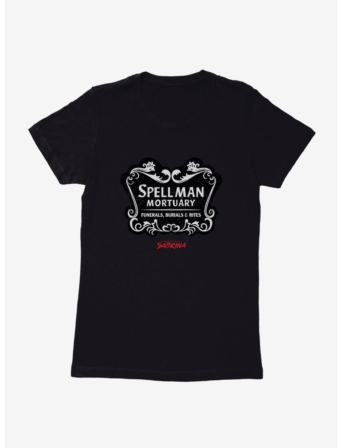 Chilling Adventures Of Sabrina Spellman Mortuary Mono Womens T-Shirt, BLACK, hi-res