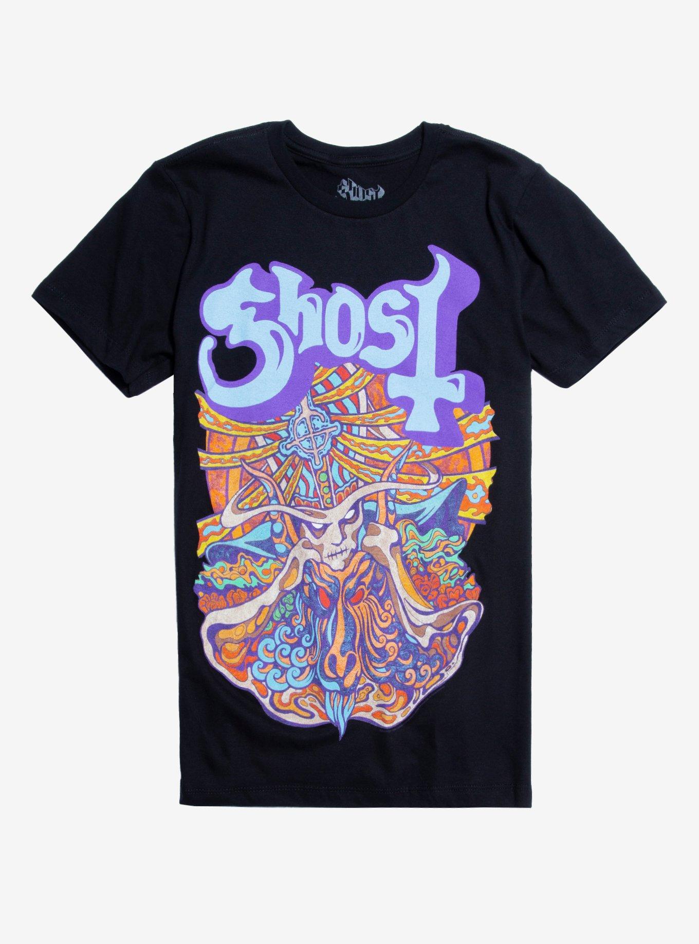 Ghost Satanic Panic T-Shirt, BLACK, hi-res