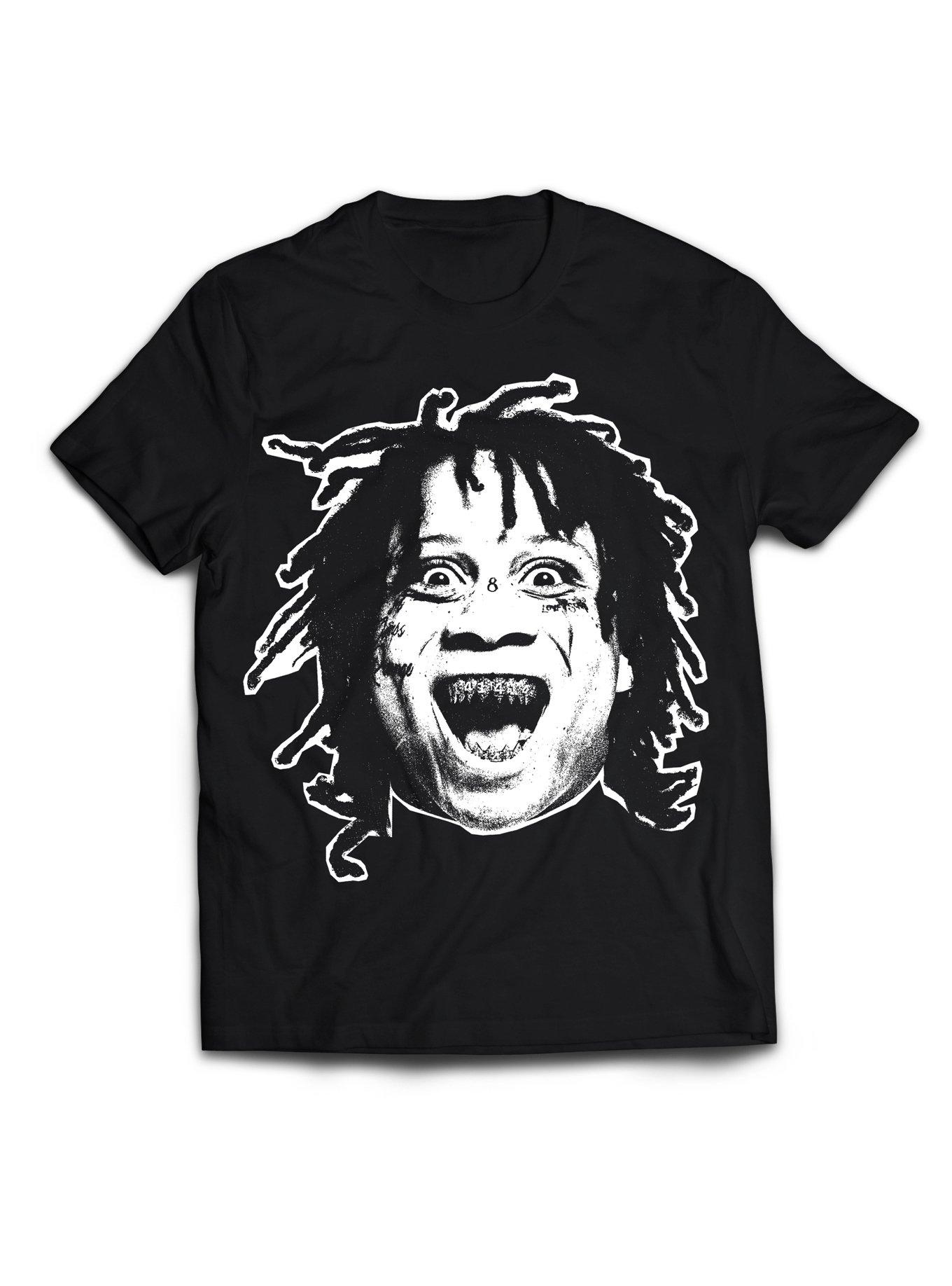 Trippie Redd Black & White Face T-Shirt, BLACK, hi-res