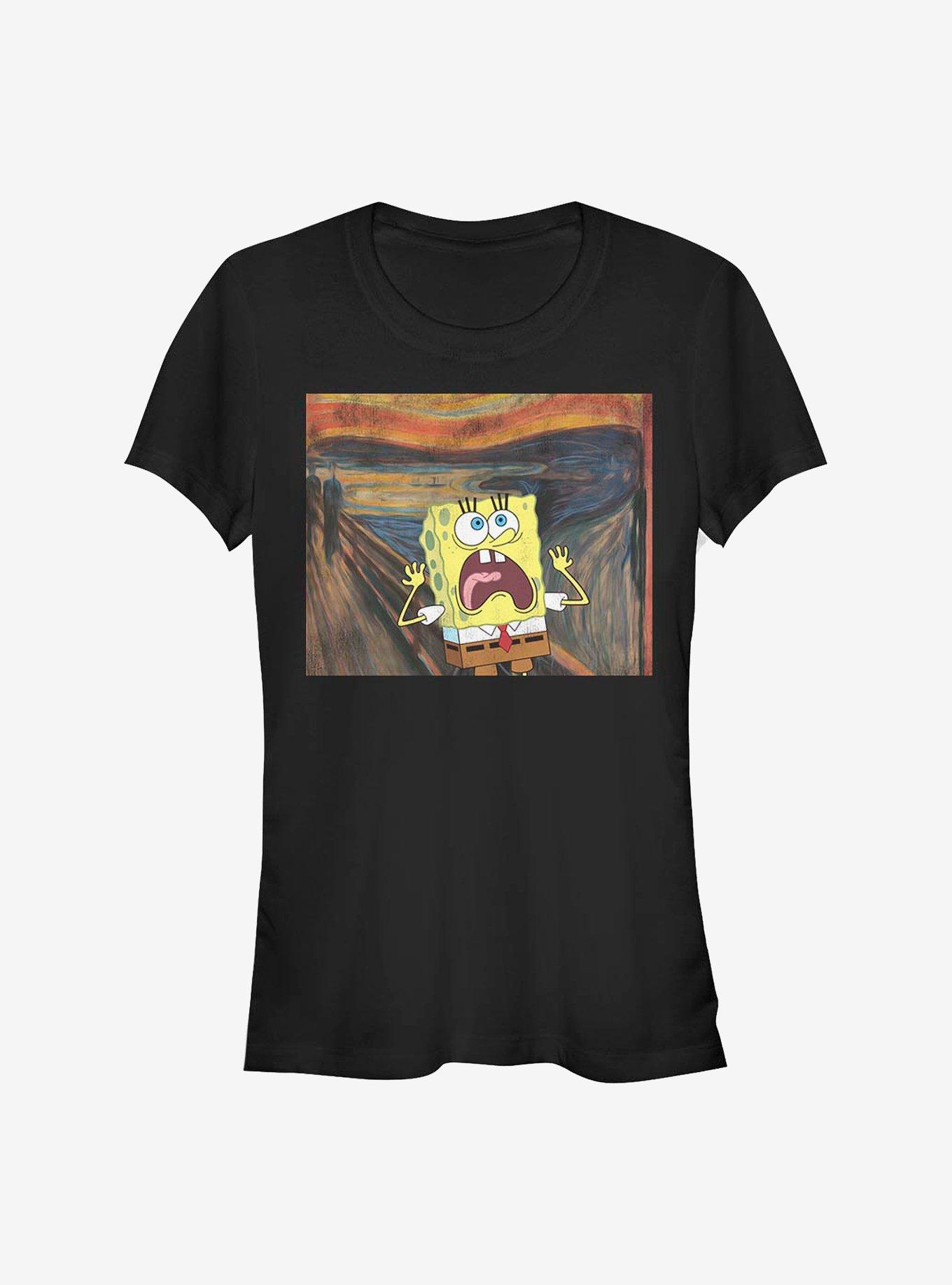 Spongebob Squarepants Spongebob Scream Girls T-Shirt, BLACK, hi-res