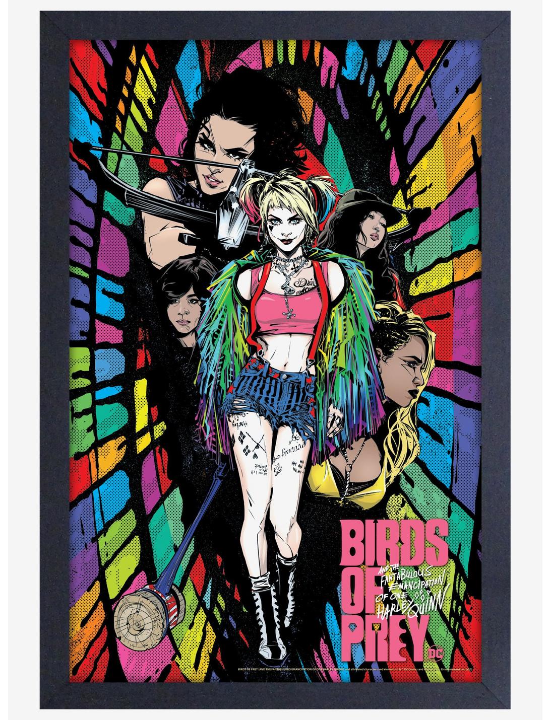 DC Comics Birds Of Prey Harley Quinn Rainbow Wall Art, , hi-res