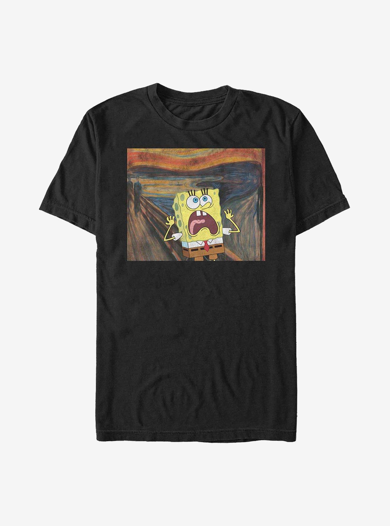 SpongeBob Square Pants Nickelodeon Baseball Jersey Shirt Graffiti Art Mens  Small