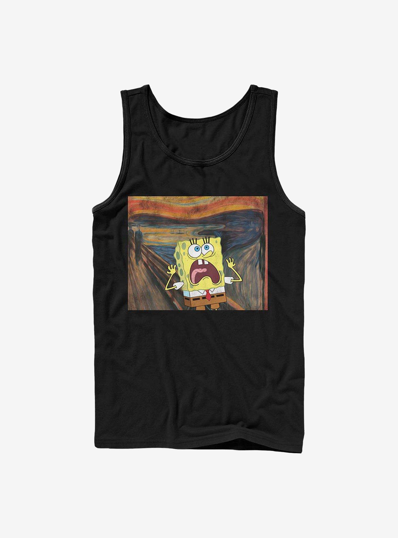 Spongebob Squarepants Spongebob Scream Tank Top, BLACK, hi-res