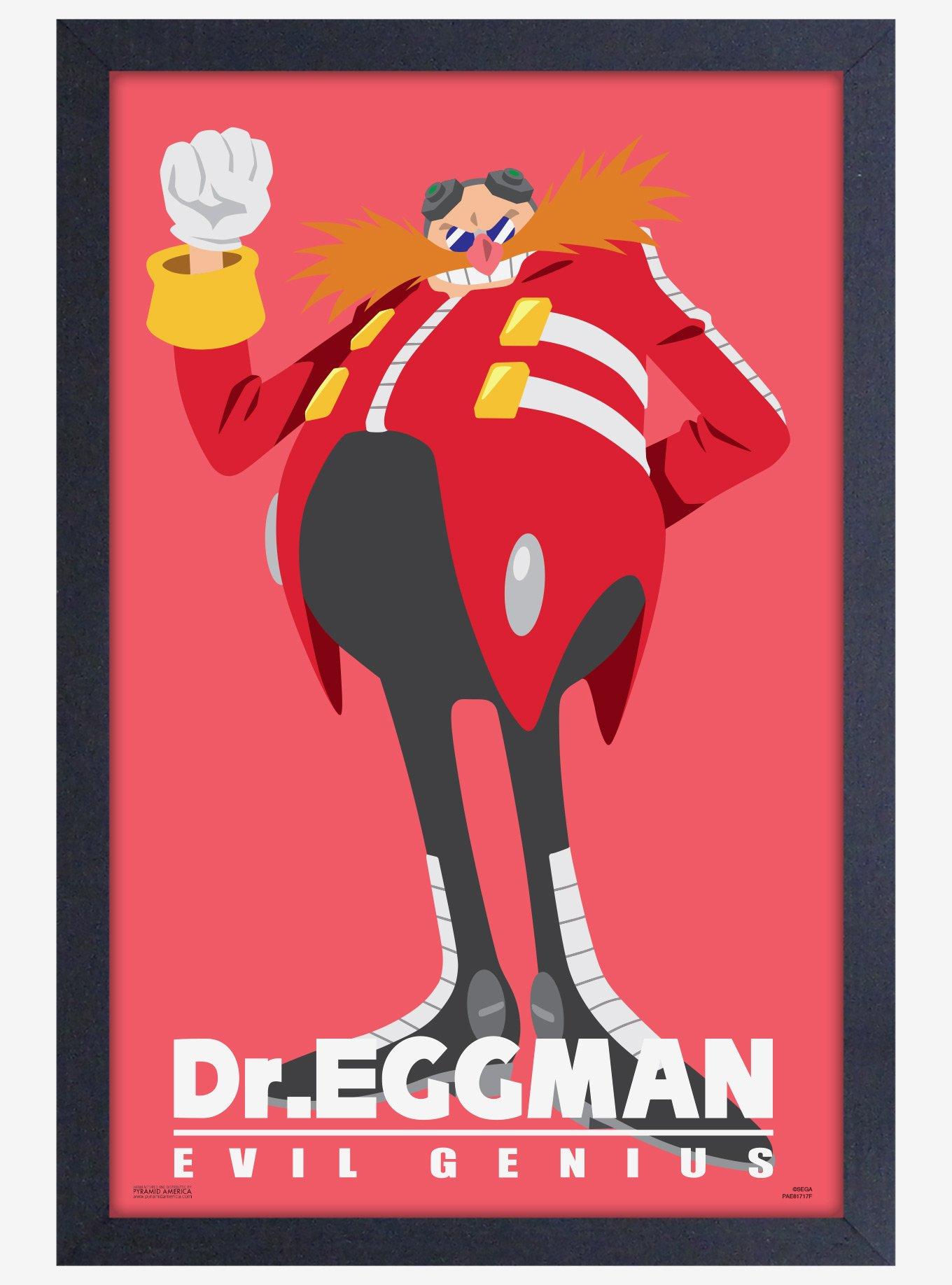 Sonic The Hedgehog Modern Character Eggman Framed Poster, , hi-res