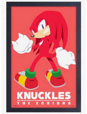 Sonic The Hedgehog Modern Character Knuckles Framed Poster, , hi-res
