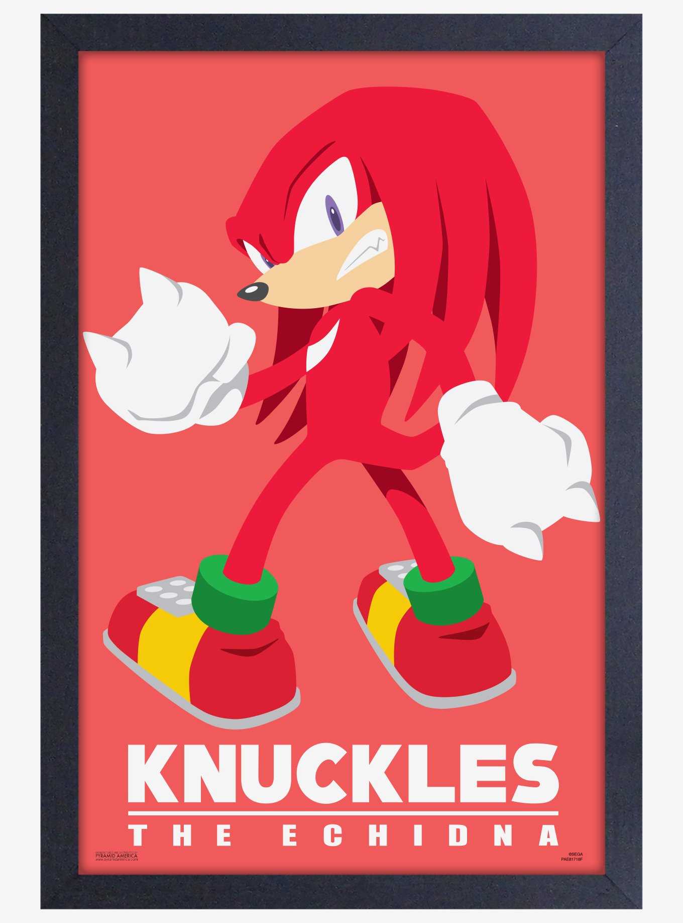 Sonic The Hedgehog Modern Character Knuckles Framed Poster, , hi-res