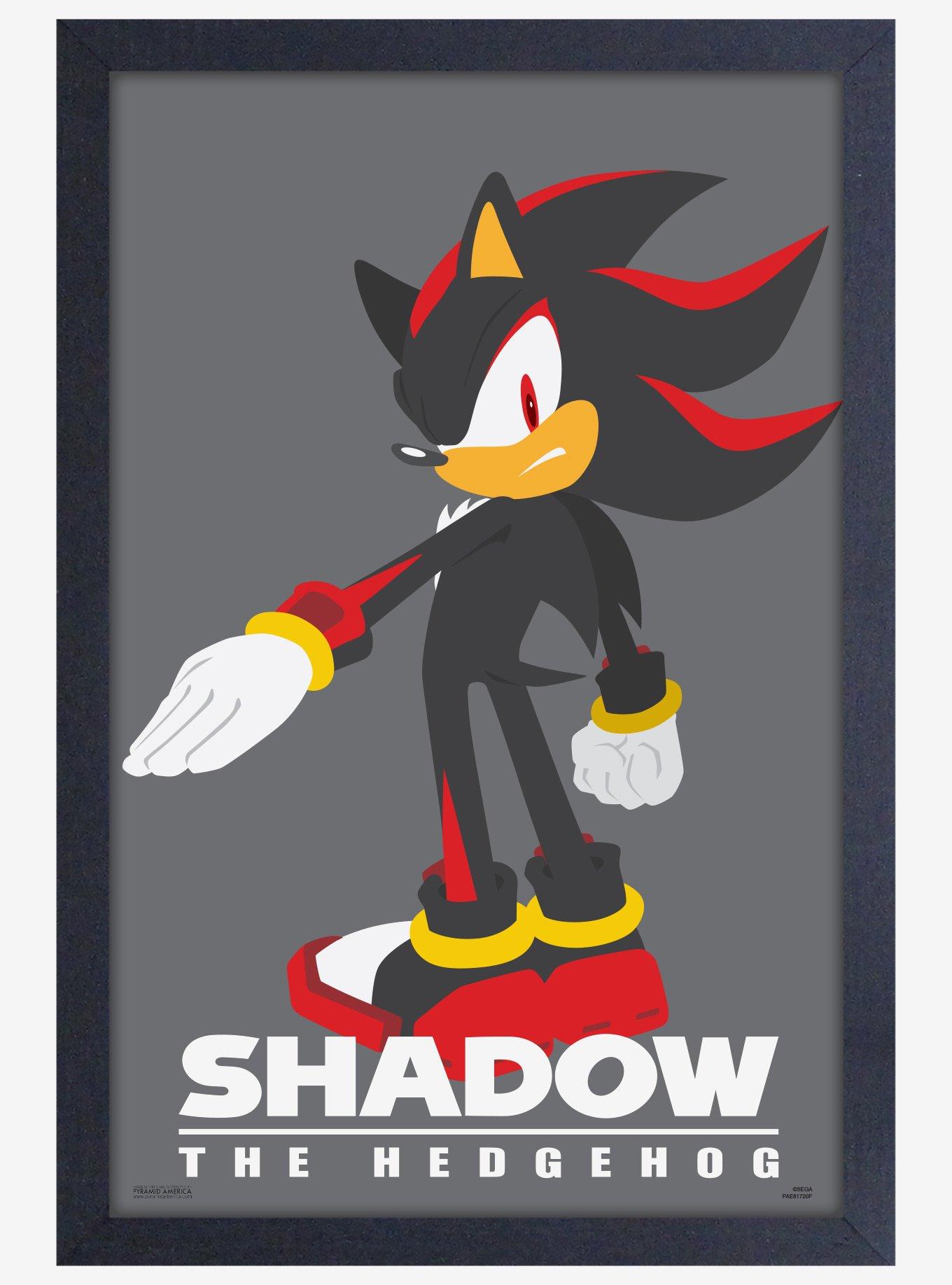 Shadow The Hedgehog Poster, Framed Art, Sonic, NEW, USA