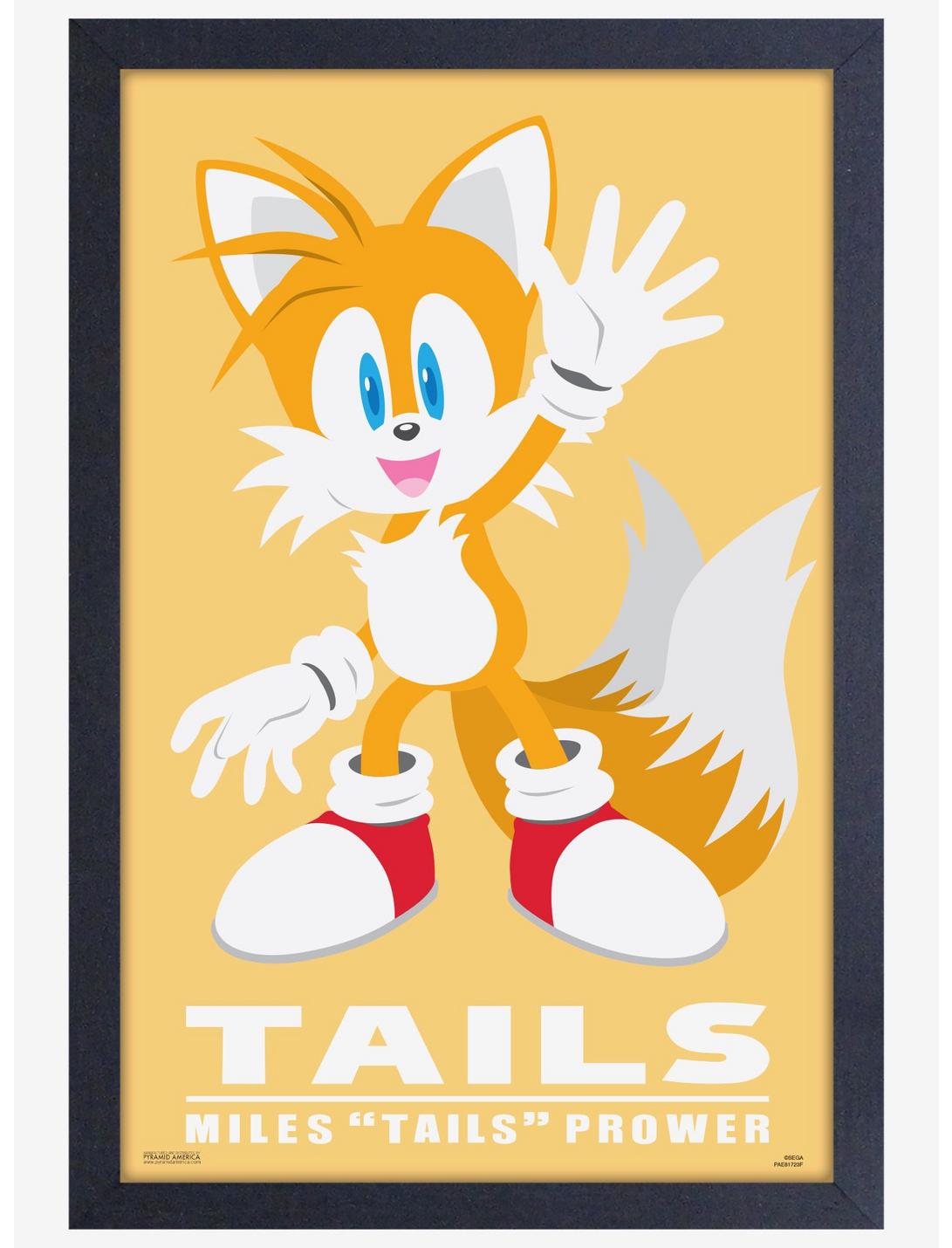 Sonic The Hedgehog Modern Character Tails Framed Poster, , hi-res