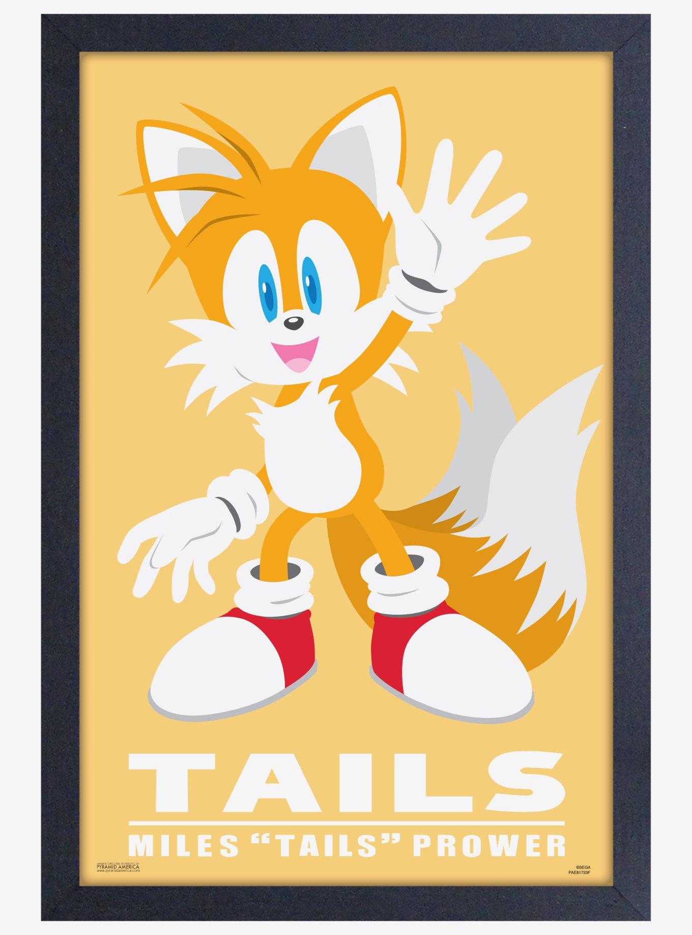 Sonic The Hedgehog Modern Character Tails Framed Poster, , hi-res