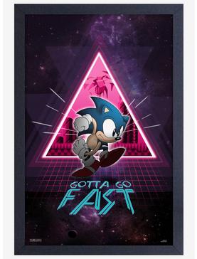 Sonic The Hedgehog Gotta Go Fast Framed Poster, , hi-res