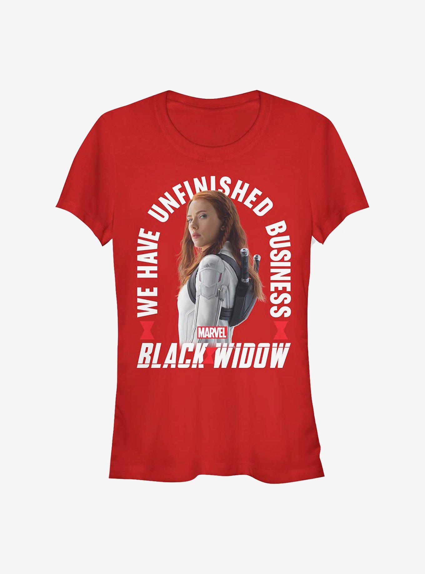 Marvel Black Widow Girls T-Shirt Arch