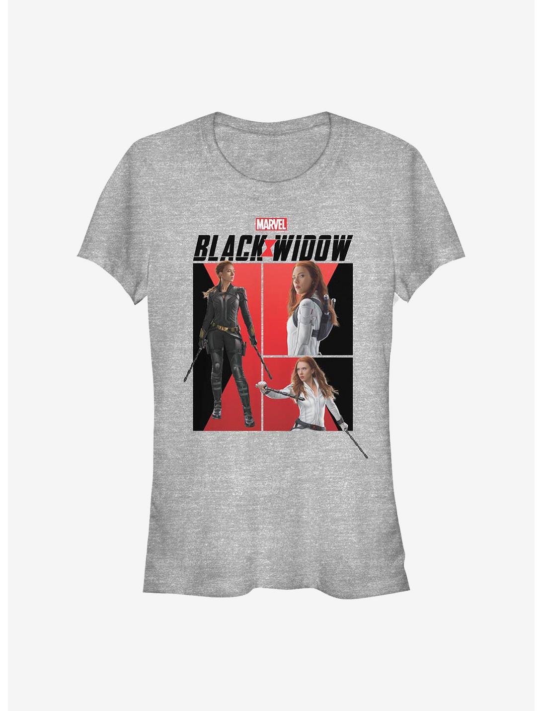 Marvel Black Widow Girls T-Shirt Widow Comic Girls T-Shirt, ATH HTR, hi-res